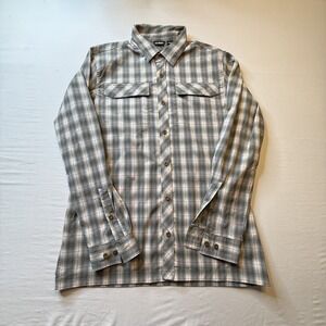 Eastern Mountain Sports‎ Shirt Mens Large Plaid Long Sleeve Outdoor Hiking